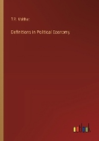 Enlarge image Cover: Definitions in Political Economy - Outlook Verlag
