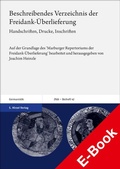 Cover: Beschreibendes Verzeichnis der Freidank-&Uuml;berlieferung - Hirzel