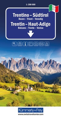 Abbildung von: Kümmerly+Frey Regional-Strassenkarte 3 Trentino, Südtirol 1:200.000 - Hallwag Kümmerly+Frey