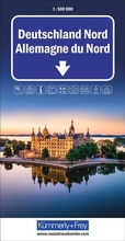 Cover: K&uuml;mmerly+Frey Strassenkarte Deutschland Nord 1:500.000 - Hallwag K&uuml;mmerly+Frey