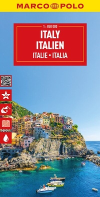 Abbildung von: MARCO POLO Reisekarte Italien 1:850.000 - MARCO POLO ein Imprint von MAIRDUMONT