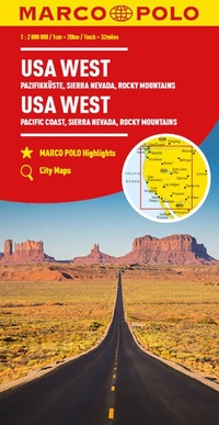 Abbildung von: MARCO POLO Kontinentalkarte USA West 1:2 Mio. - MARCO POLO ein Imprint von MAIRDUMONT