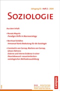 Cover: Soziologie 02/2024 - Campus