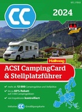 Cover: ACSI CampingCard & Stellplatzf&uuml;hrer 2024 - Hallwag K&uuml;mmerly+Frey