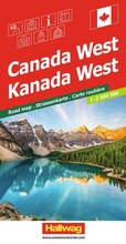 Cover: Hallwag Strassenkarte Kanada West 1:2,5 Mio. - Hallwag K&uuml;mmerly+Frey