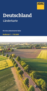 Abbildung von: ADAC Länderkarte Deutschland 1:750.000 - ADAC Kartografie ein Imprint von MAIRDUMONT