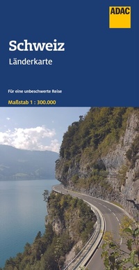 Abbildung von: ADAC Länderkarte Schweiz 1:300.000 - ADAC Kartografie ein Imprint von MAIRDUMONT