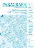 Cover: Paragraph - Verfassungs- und Verwaltungsrecht - Manz