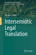 Cover: Intersemiotic Legal Translation - Springer