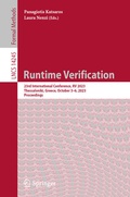 Cover: Runtime Verification - Springer
