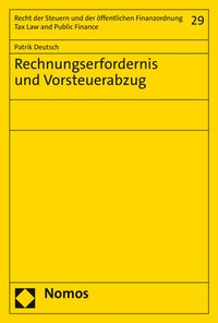 Abbildung von: Rechnungserfordernis und Vorsteuerabzug - Nomos