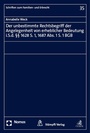Cover: Der unbestimmte Rechtsbegriff der Angelegenheit von erheblicher Bedeutung i.S.d. &sect;&sect; 1628 S. 1, 1687 Abs. 1 S. 1 BGB - Nomos