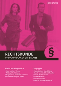 Abbildung von: Rechtskunde und Grundlagen des Staates - Grünig, Lehrmittelverlag