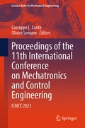 Cover: Proceedings of the 11th International Conference on Mechatronics and Control Engineering - Springer