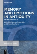 Cover: Memory and Emotions in Antiquity - De Gruyter