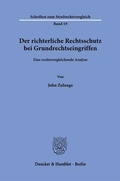 Cover: Der richterliche Rechtsschutz bei Grundrechtseingriffen. - Duncker & Humblot