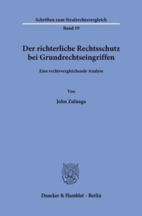 Abbildung von: Der richterliche Rechtsschutz bei Grundrechtseingriffen. - Duncker & Humblot