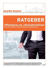 Abbildung von: Offenlegung von Jahresabschlüssen - markt intern Verlag