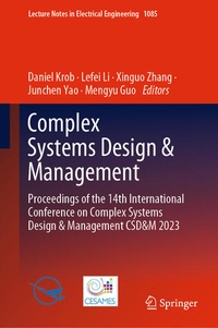 Enlarge image Cover: Complex Systems Design & Management - Springer