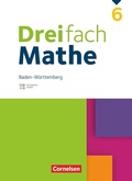 Cover: Dreifach Mathe - Baden-W&uuml;rttemberg - 6. Schuljahr - Cornelsen Verlag