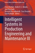 Cover: Intelligent Systems in Production Engineering and Maintenance III - Springer