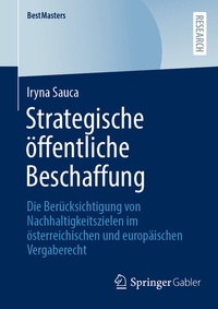 Abbildung von: Strategische öffentliche Beschaffung - Springer Gabler