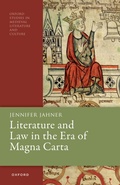 Cover: Literature and Law in the Era of Magna Carta - Oxford University Press