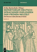 Cover: Erstdrucke in Berliner Bibliotheken - De Gruyter