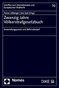 Cover: Zwanzig Jahre V&ouml;lkergesetzbuch - Dike Verlag Z&uuml;rich