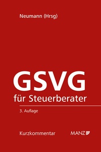 Abbildung von: GSVG für Steuerberater - Manz