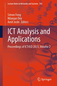Enlarge image Cover: ICT Analysis and Applications - Springer