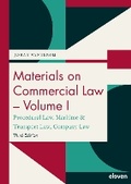 Cover: Materials on Commercial Law - Volume I - Eleven International Publishing