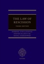 Cover: The Law of Rescission - OUP eBook