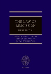Abbildung von: The Law of Rescission - OUP eBook