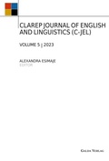 Cover: Clarep Journal of English and Linguistics (C-Jel) - Galda Verlag