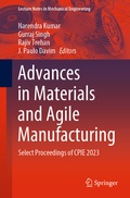 Cover: Advances in Materials and Agile Manufacturing - Springer