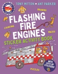 Cover: Amazing Machines Flashing Fire Engines Sticker Activity Book - Kingfisher