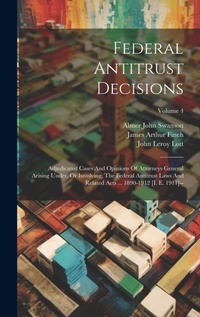 Abbildung von: Federal Antitrust Decisions - Legare Street Press