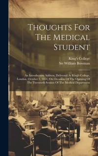 Enlarge image Cover: Thoughts For The Medical Student - Legare Street Press