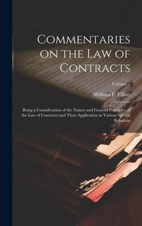Abbildung von: Commentaries on the law of Contracts - Legare Street Press