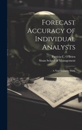 Cover: Forecast Accuracy of Individual Analysts - Legare Street Press
