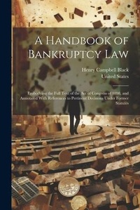 Abbildung von: A Handbook of Bankruptcy Law - Legare Street Press