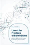Cover: Law at the Frontiers of Biomedicine - Hart Publishing