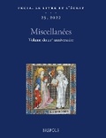 Cover: Pecia. Le Livre Et l'Ecrit, 25 (2022, Publ. 2023) - Brepols N.V.