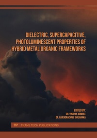 Abbildung von: Dielectric, Supercapacitive, Photoluminescent Properties of Hybrid Metal Organic Frameworks - Trans Tech Publications Ltd