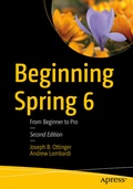 Cover: Beginning Spring 6 - APress