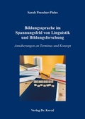 Cover: Bildungssprache im Spannungsfeld von Linguistik und Bildungsforschung - Kovac, Dr. Verlag