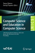 Cover: Computer Science and Education in Computer Science - Springer