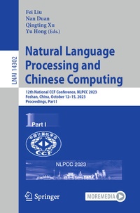 Enlarge image Cover: Natural Language Processing and Chinese Computing - Springer