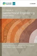 Cover: ICE Manual of Geotechnical Engineering, (2-volume set) - ICE Publishing